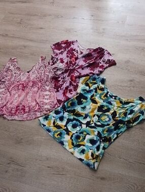 Bundle Of 3 Petite Large Spring Summer Tops